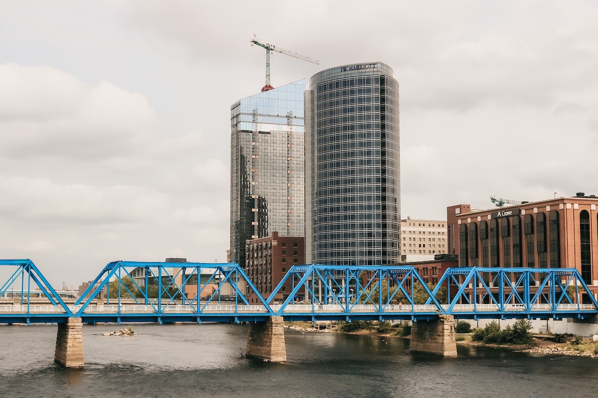Blue Bridge in Grand Rapids, MI