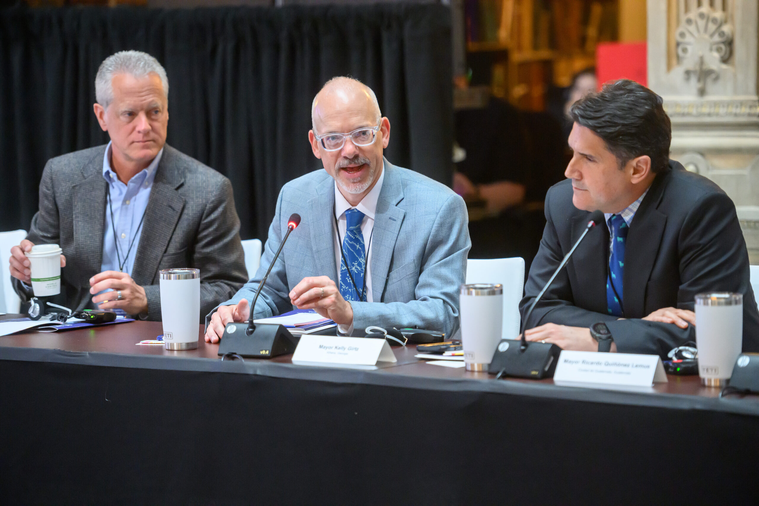 Athens, Ga. Mayor Kelly Girtz speaks during the 2024 Bloomberg Philanthropies City Data Alliance Mayoral Convening.