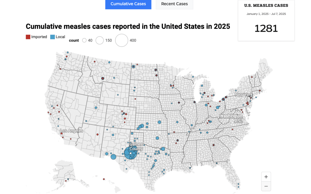 International Vaccine Access Center: U.S. Measles Cases Hit Highest Level Since Declared Eliminated in 2000