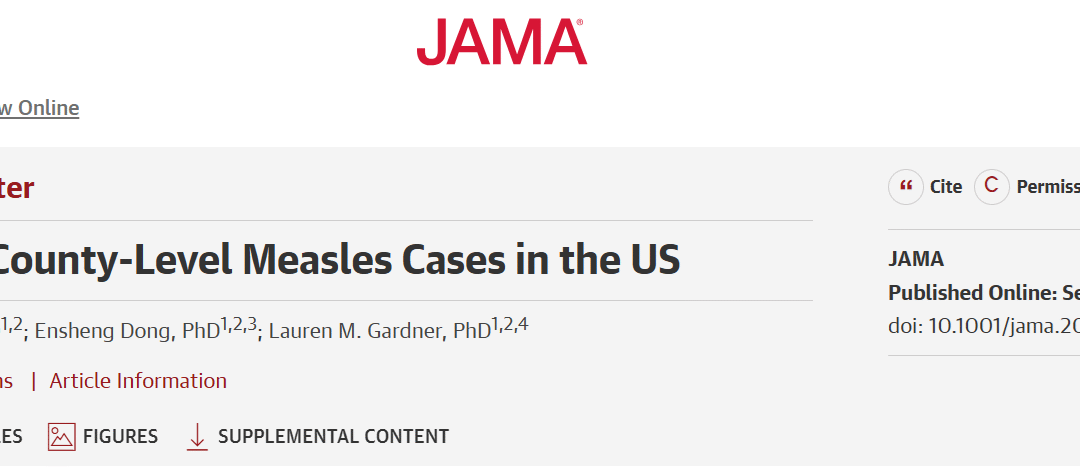 JAMA Network: Tracking County-Level Measles Cases in the US